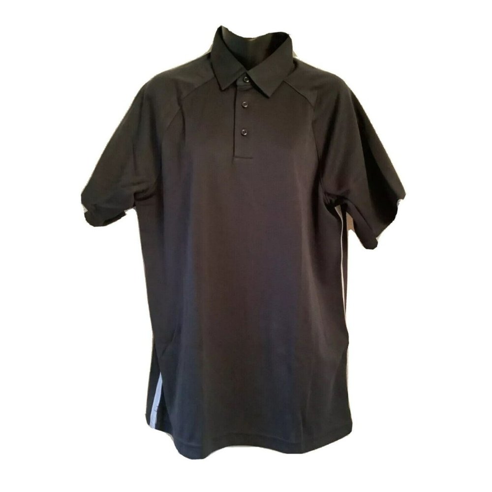 Under Armour Golf Polo Shirt Medium Performance Mens Loose Fit Black